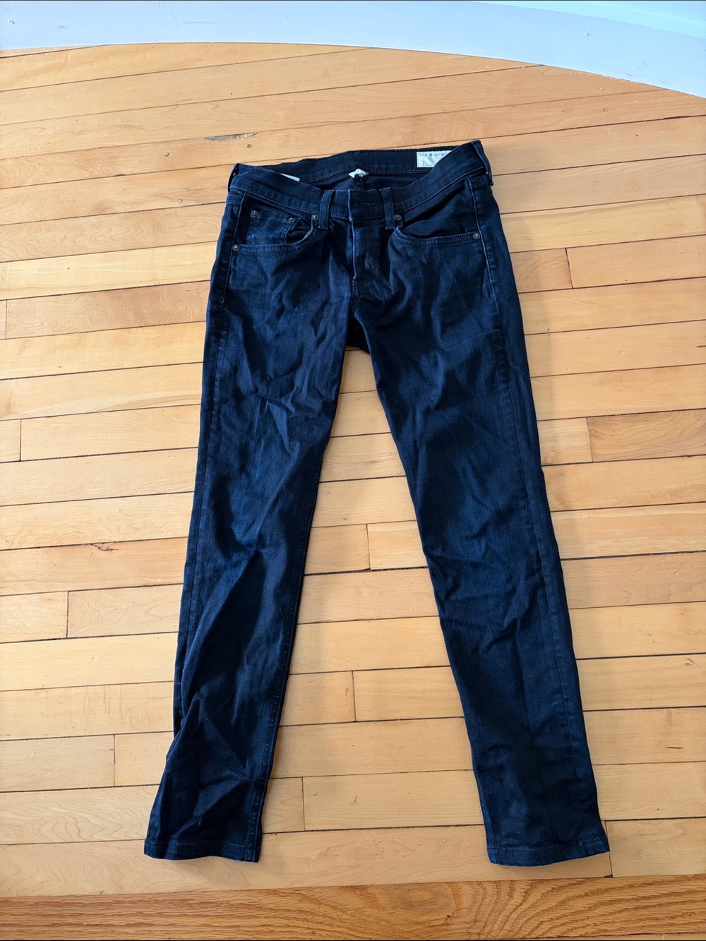 rag & bone Navy Slim Straight Jeans